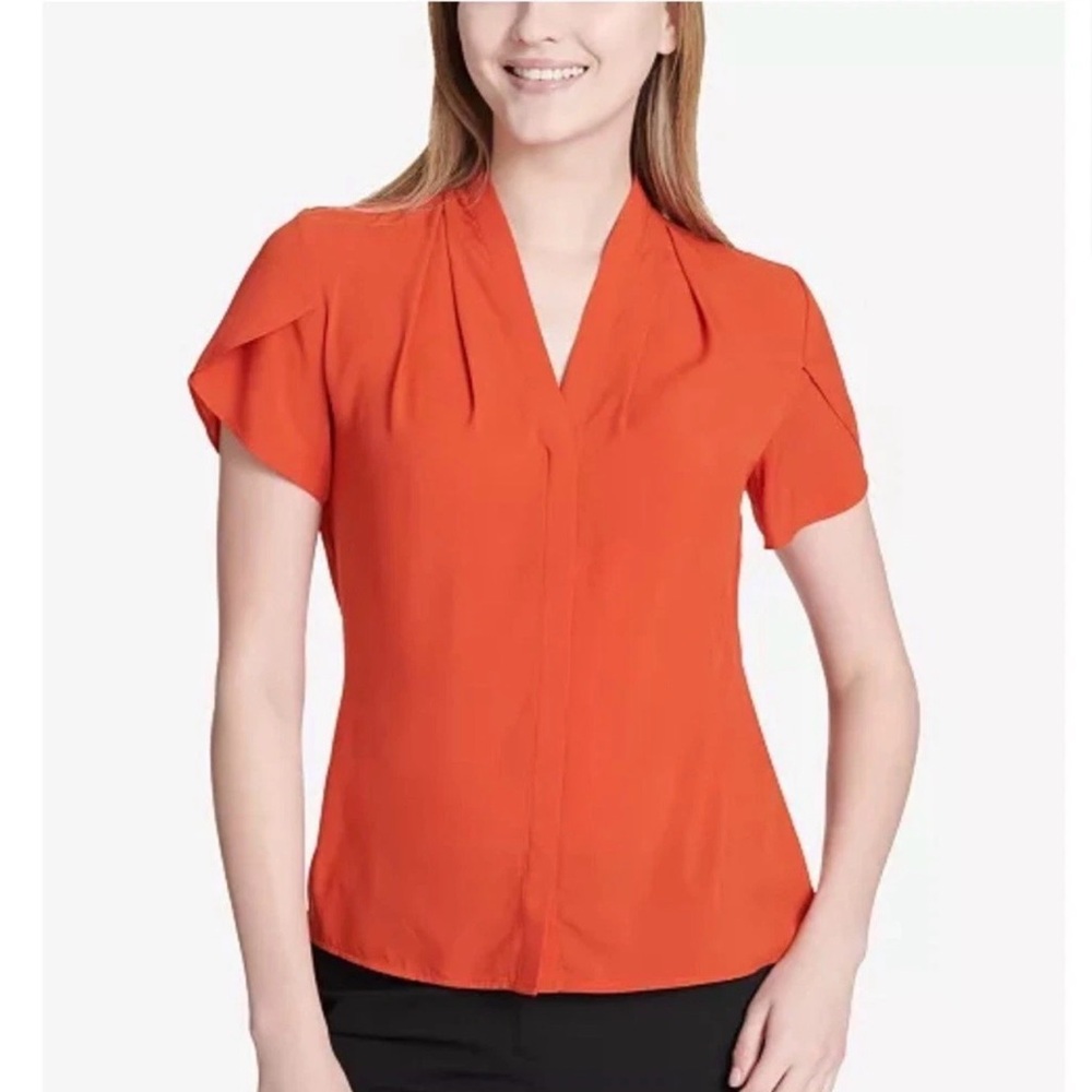 Calvin Klein Bold Orange Blouse
